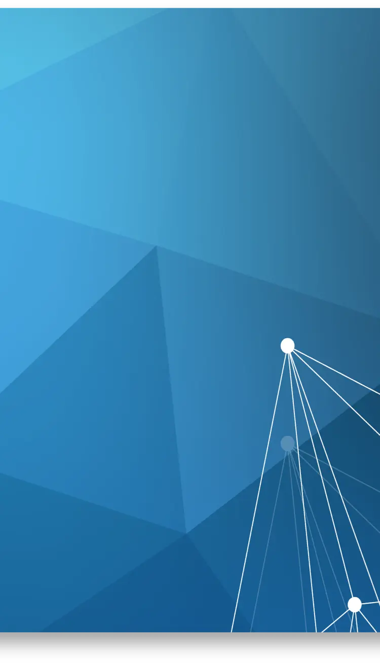 Blue tetrahedron background image